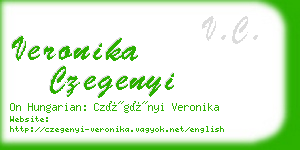 veronika czegenyi business card